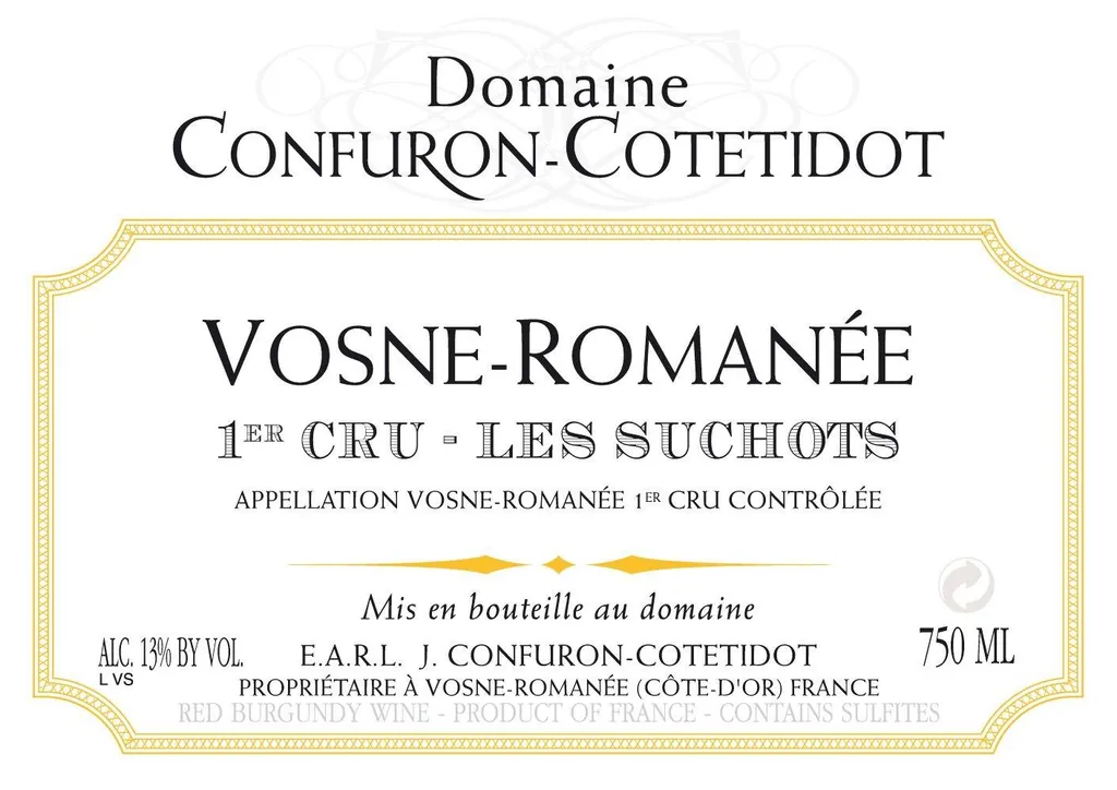 Vosne-Romanee Les Suchots Premier Cru Bottle