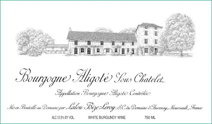 Bourgogne Aligote Sous Chatelet Bottle