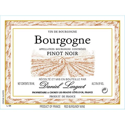 Bourgogne Rouge Bottle