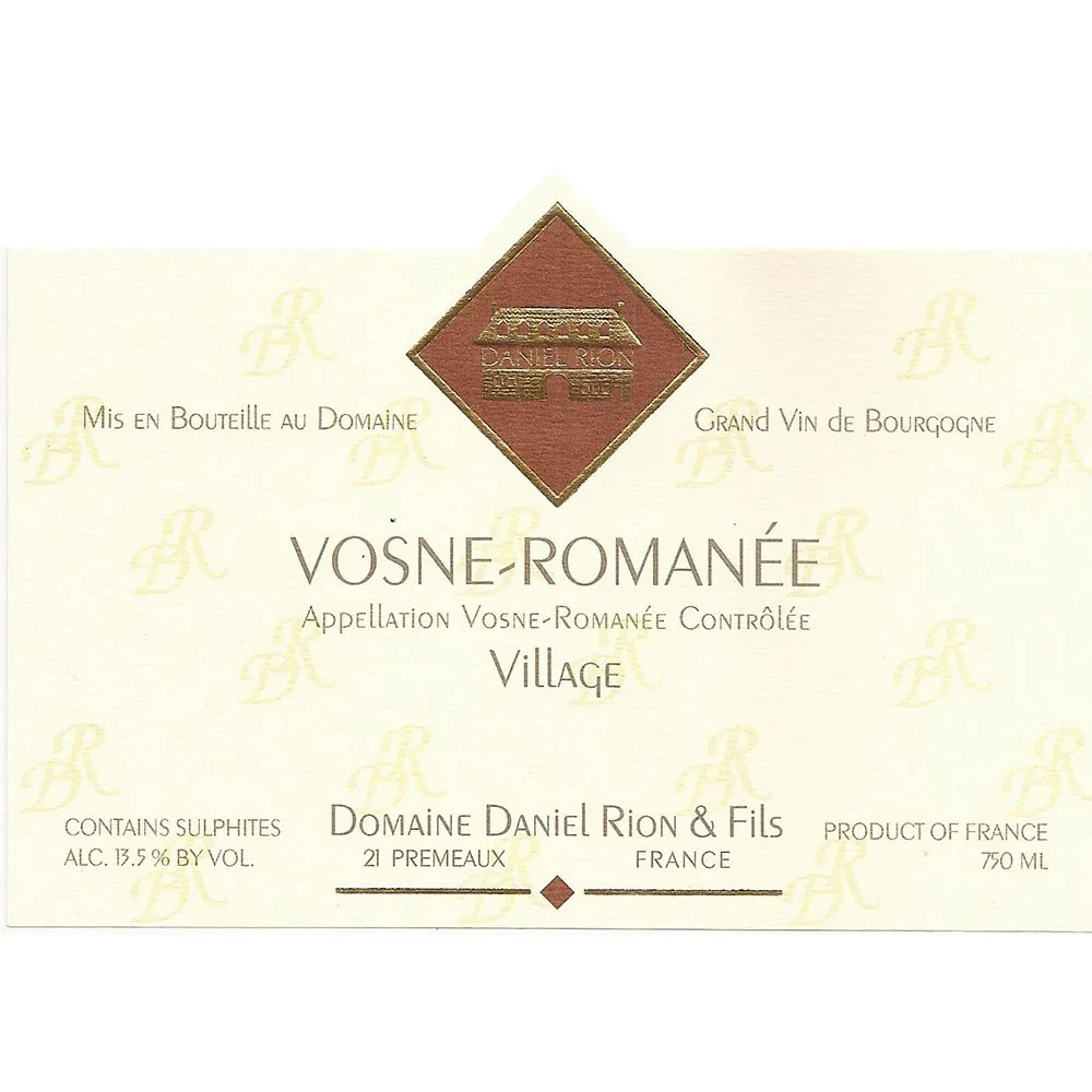 Vosne-Romanee Bottle