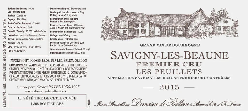 Savigny-les-Beaune Les Peuillets Premier Cru Bottle