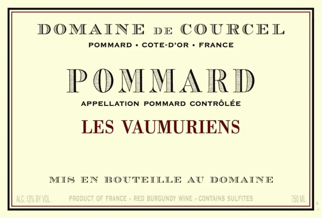 Pommard Les Vaumuriens Bottle