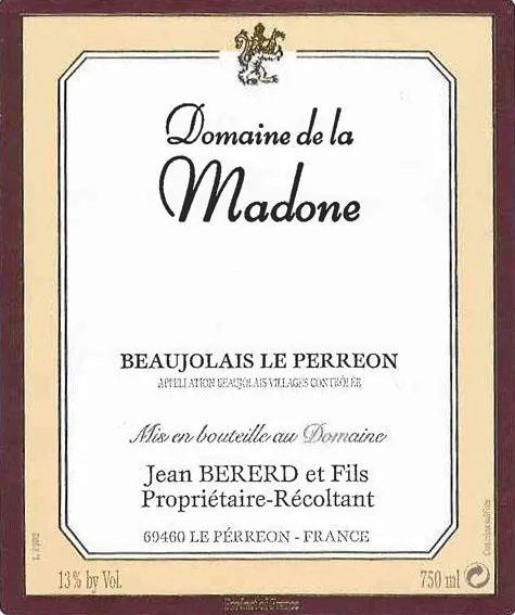 Beaujolais-Villages Nouveau Bottle