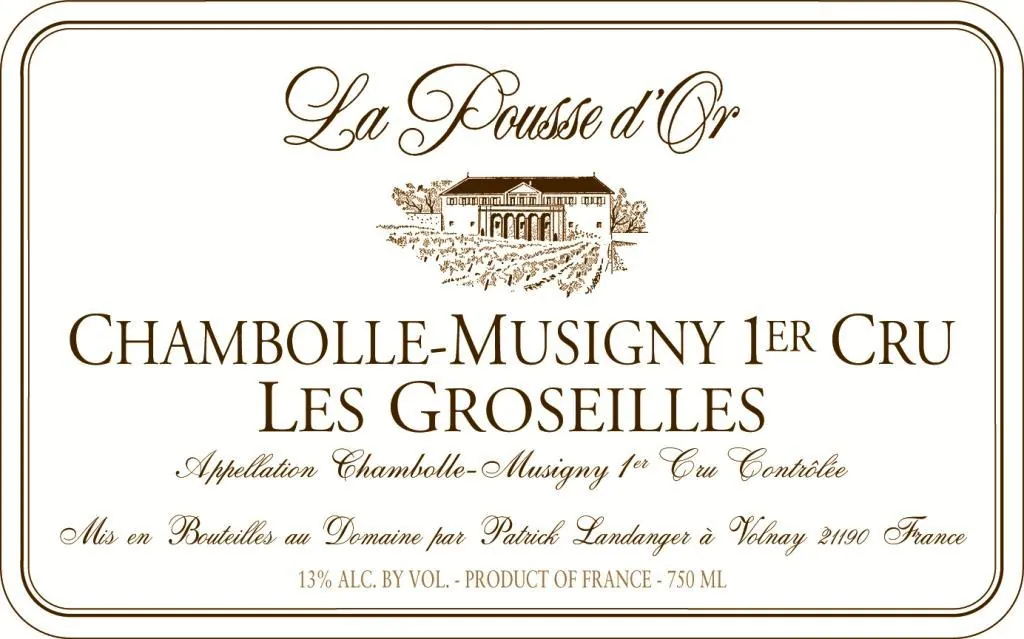 Chambolle-Musigny Les Groseilles Premier Cru Bottle