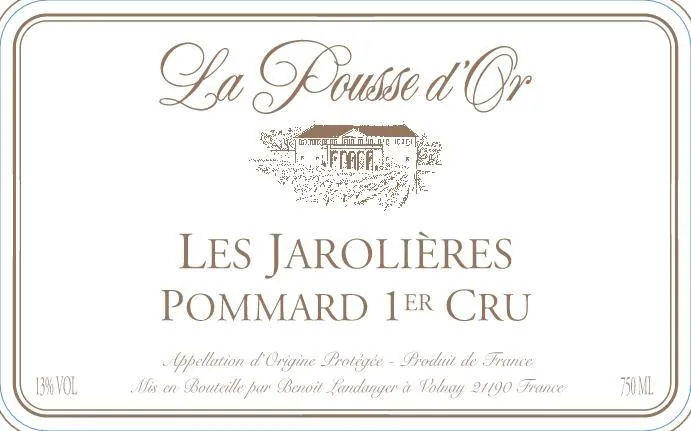 Pommard Les Jarollieres Premier Cru Bottle