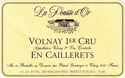 Volnay En Caillerets Premier Cru Bottle