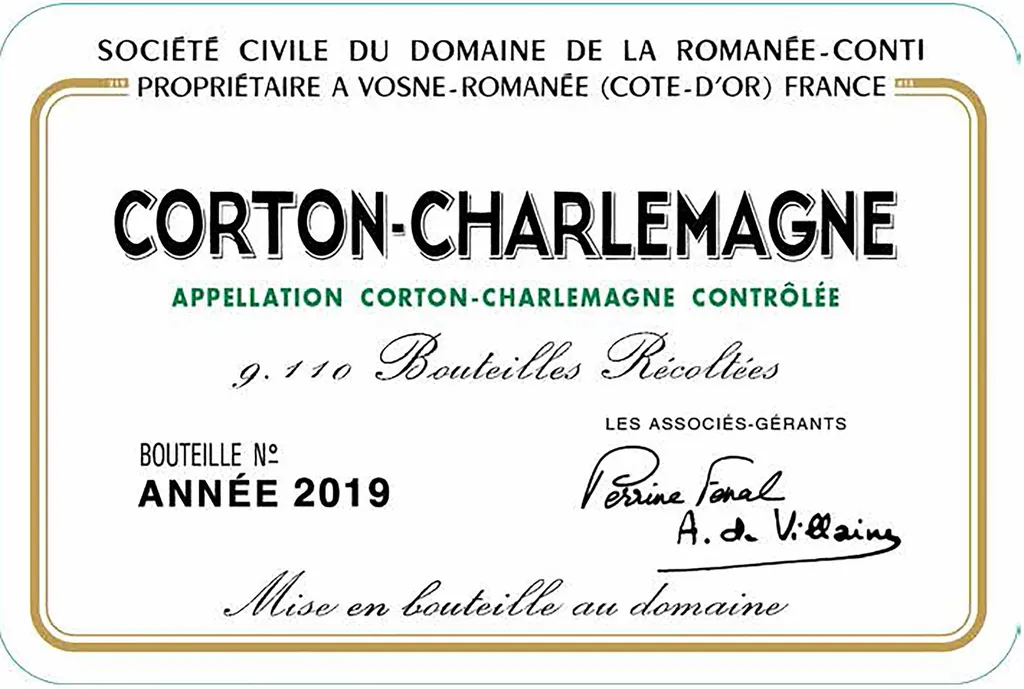 Corton-Charlemagne Grand Cru Bottle