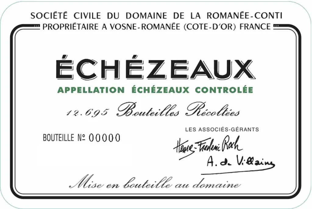 Echezeaux Grand Cru Bottle