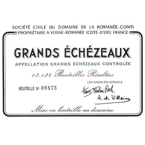 Grands Echezeaux Grand Cru Bottle