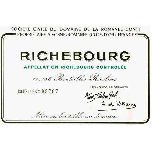 Richebourg Grand Cru Bottle