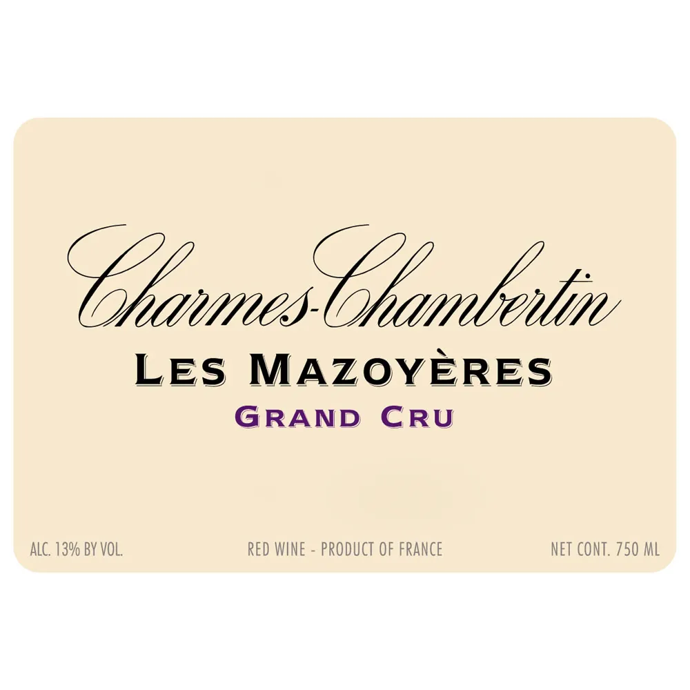 Charmes-Chambertin Les Mazoyeres Grand Cru Bottle