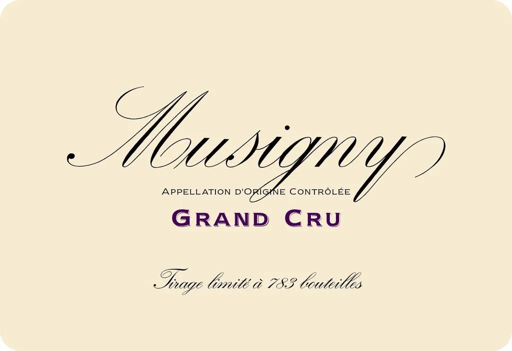 Musigny Grand Cru Bottle