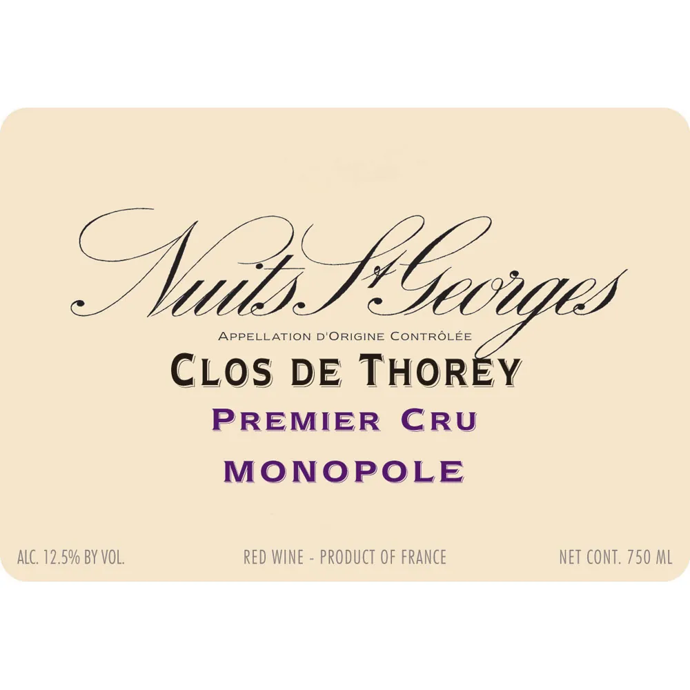Nuits-Saint-Georges Clos de Thorey Monopole Premier Cru Bottle