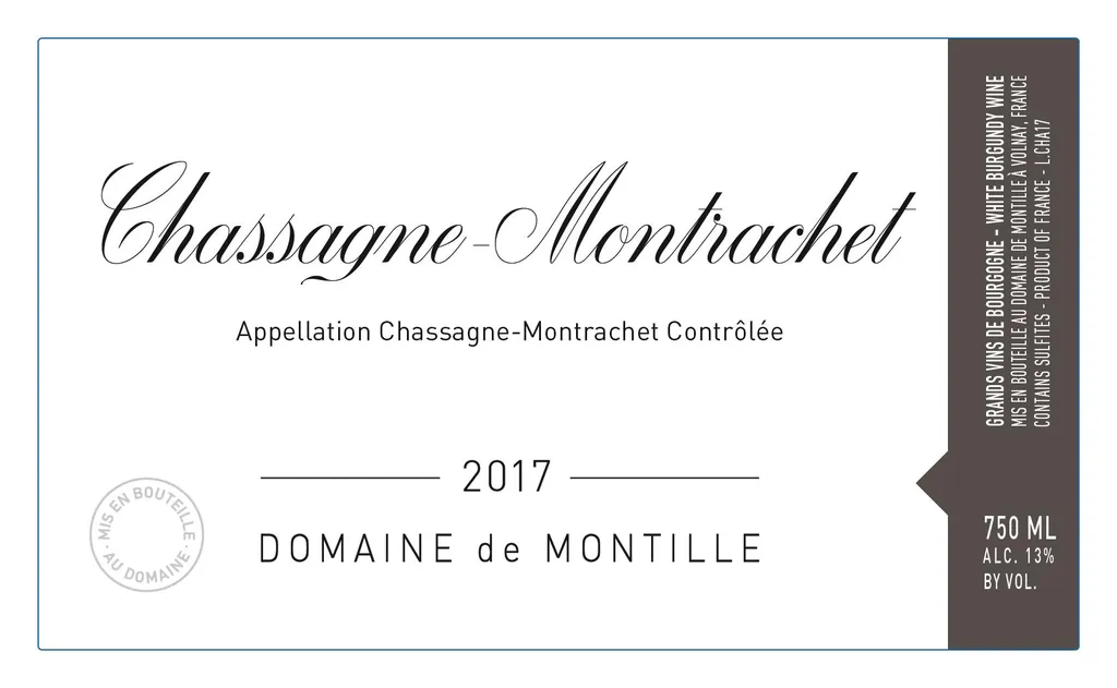 Chassagne-Montrachet Bottle