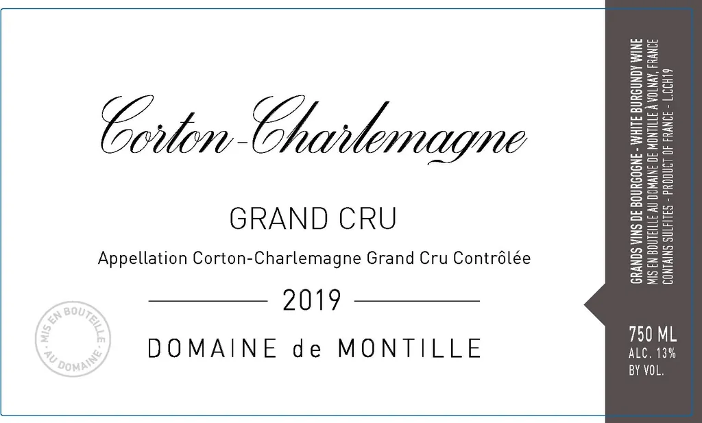 Corton Charlemagne Grand Cru Bottle