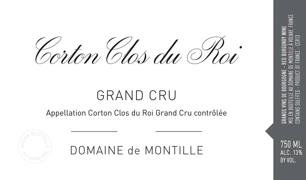 Corton Clos du Roi Grand Cru Bottle