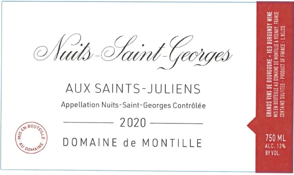 Nuits-St-Georges Aux Saints-Juliens Bottle