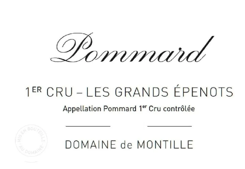 Pommard Les Grands Epenots Premier Cru Bottle