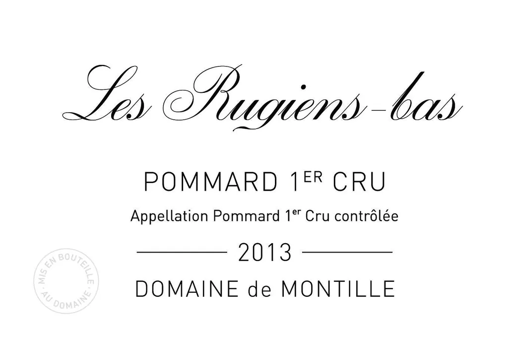Pommard Les Rugiens-Bas Premier Cru Bottle