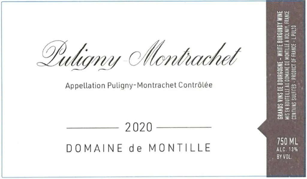 Puligny-Montrachet Bottle