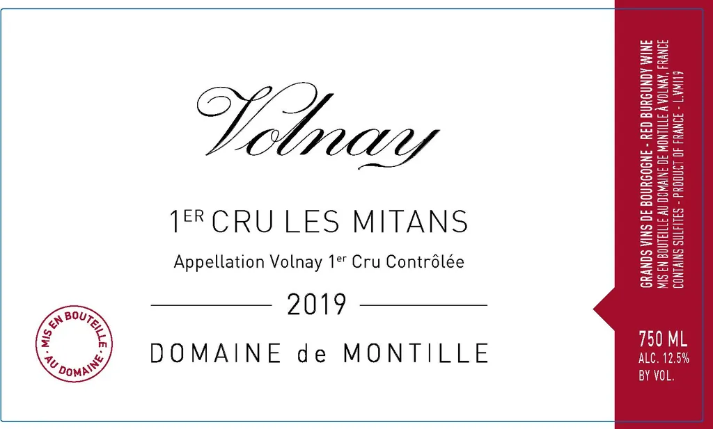 Volnay Les Mitans Premier Cru Bottle
