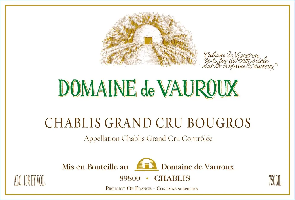 Chablis Bougros Grand Cru Bottle