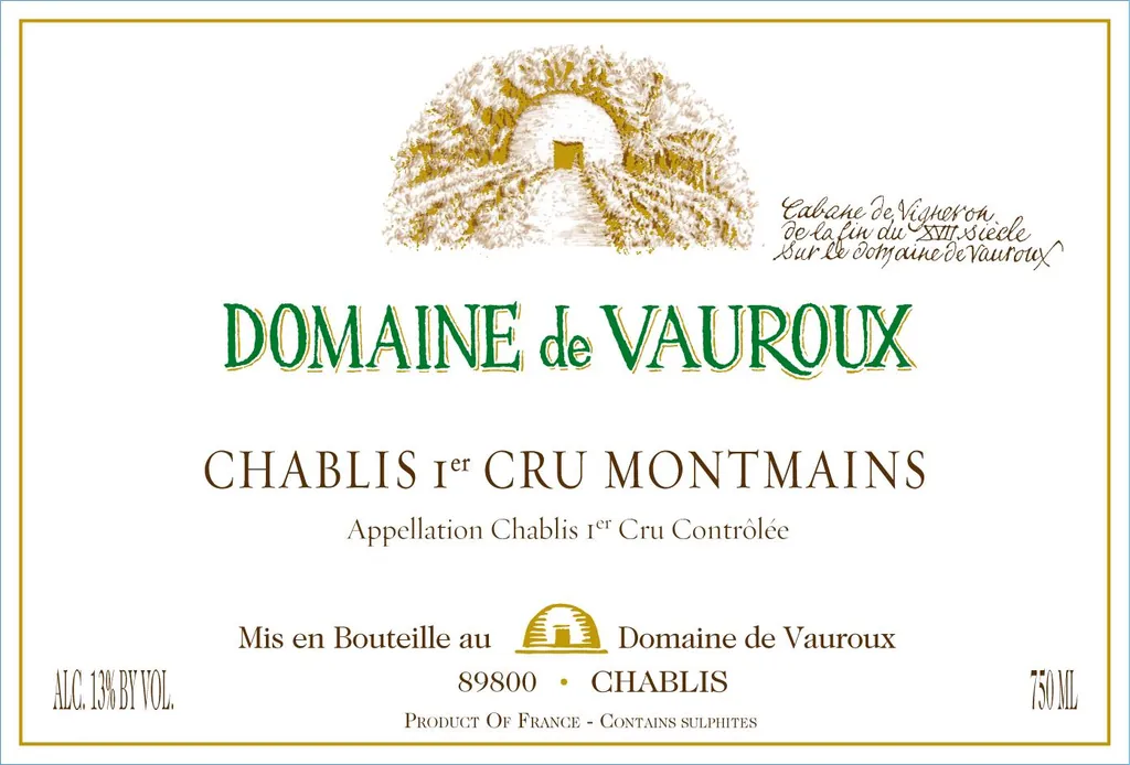 Chablis Montmains Premier Cru Bottle