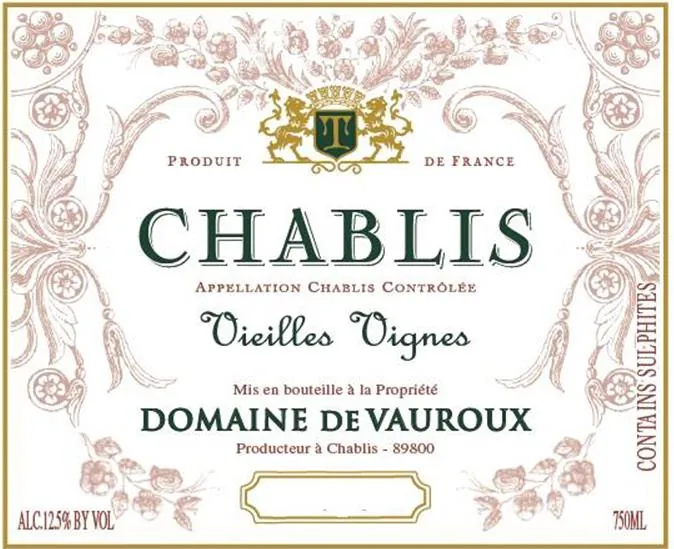 Chablis Vieilles Vignes Bottle