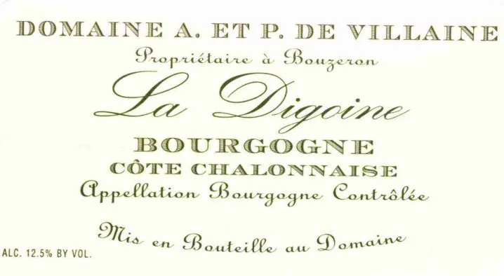 Bourgogne Cote Chalonnaise La Digoine Bottle
