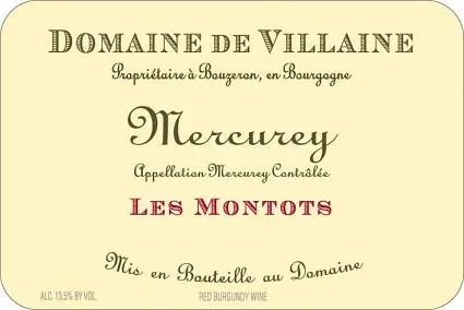 Mercurey Les Montots Rouge Bottle