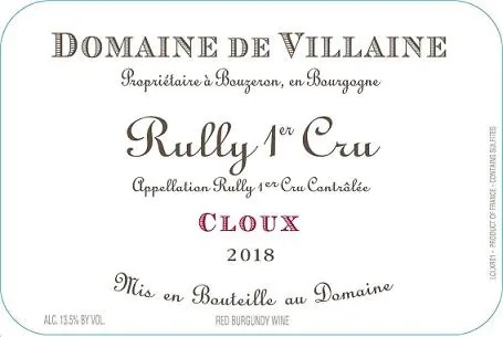 Rully Les Cloux Rouge Bottle