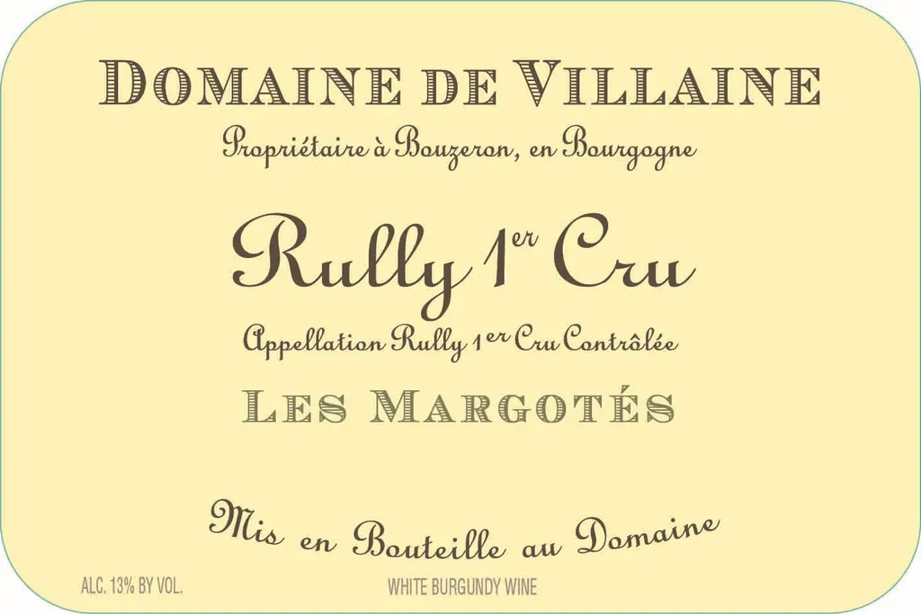 Rully Margotes Premier Cru Blanc Bottle