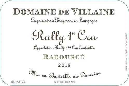 Rully Rabource Premier Cru Blanc Bottle