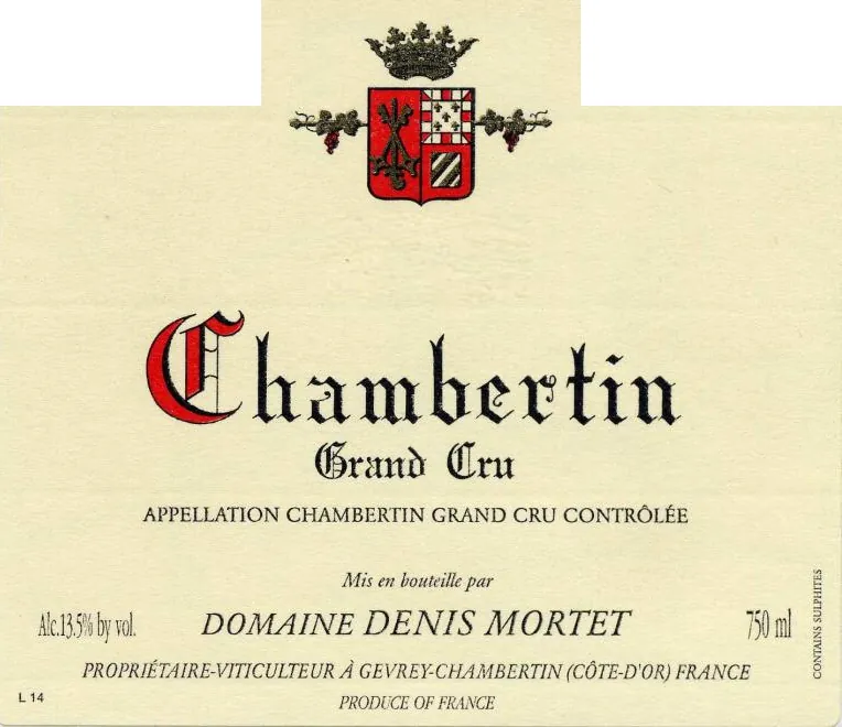 Chambertin Grand Cru Bottle