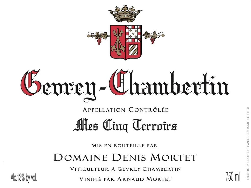 Gevrey-Chambertin Mes Cinq Terroirs Bottle