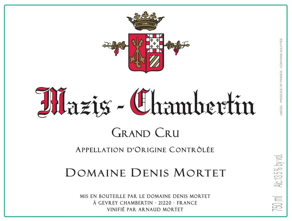 Mazis-Chambertin Grand Cru Bottle