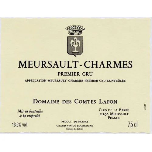 Meursault Charmes Bottle
