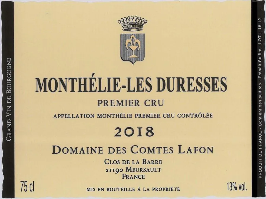 Monthelie Les Duresses Premier Cru Bottle