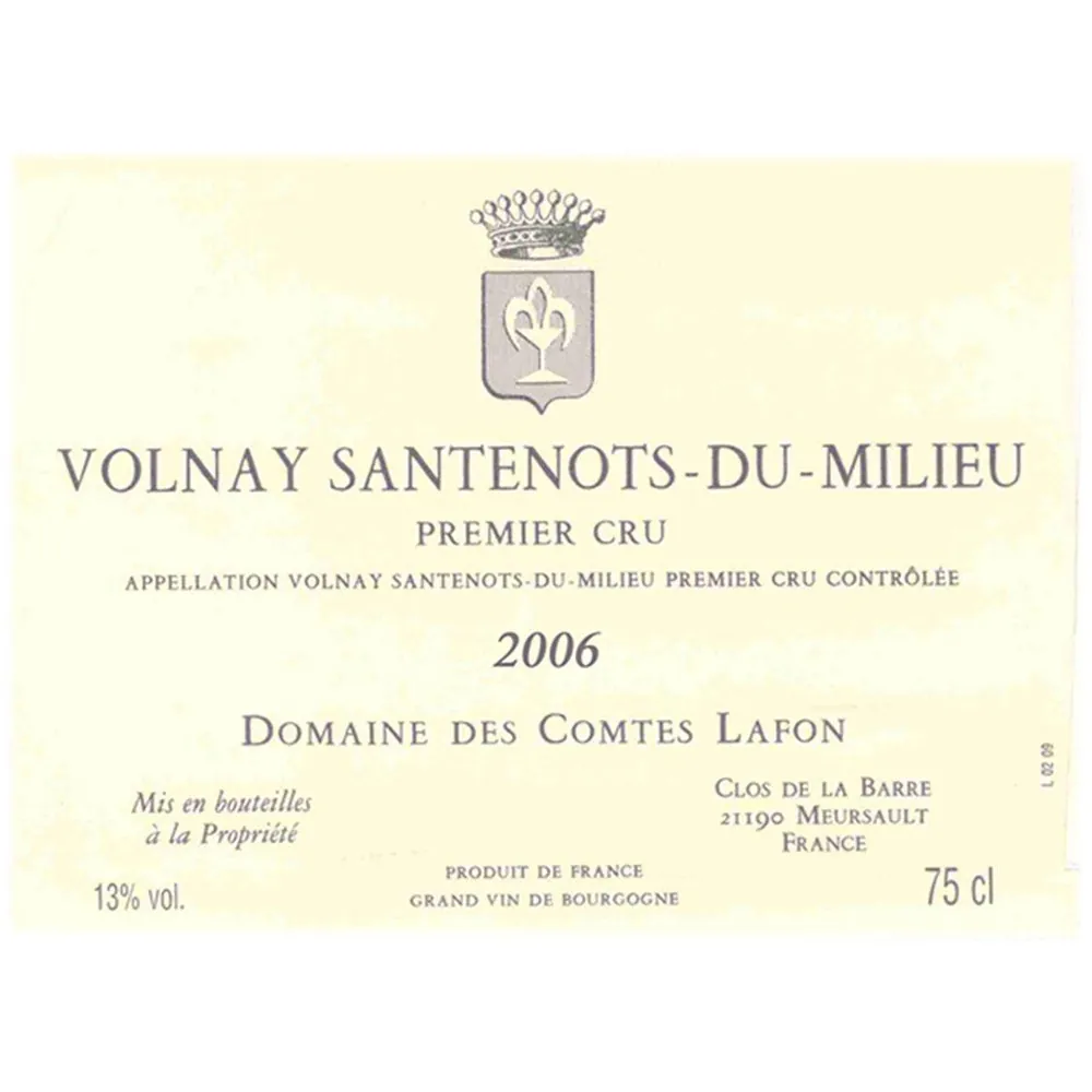 Volnay Santenots-du-Milieu Bottle