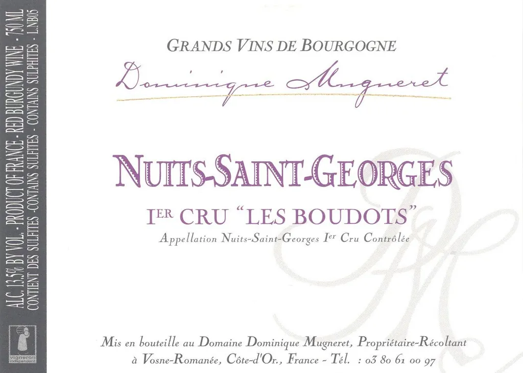 Nuits-St.-Georges Les Boudots Premier Cru Bottle