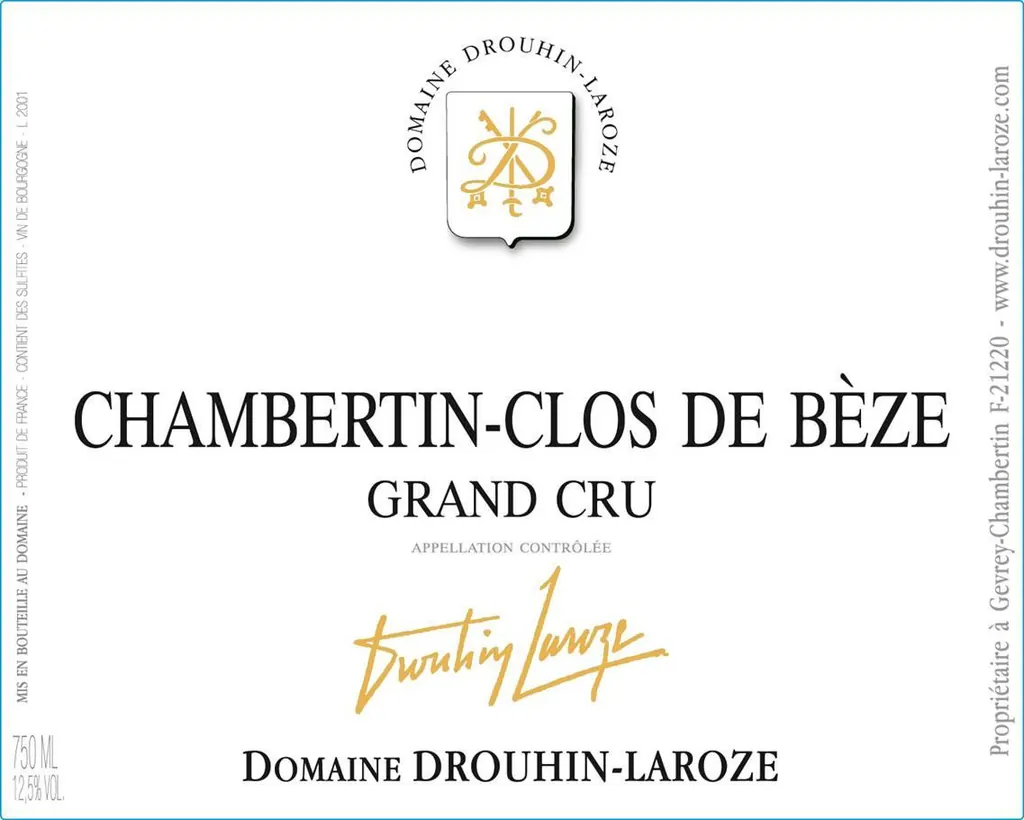 Chambertin-Clos de Beze Grand Cru Bottle