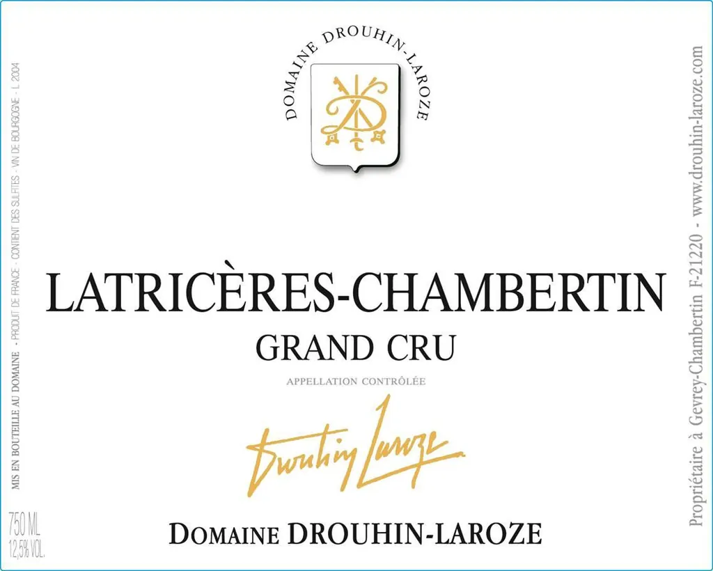 Latricieres-Chambertin Grand Cru Bottle