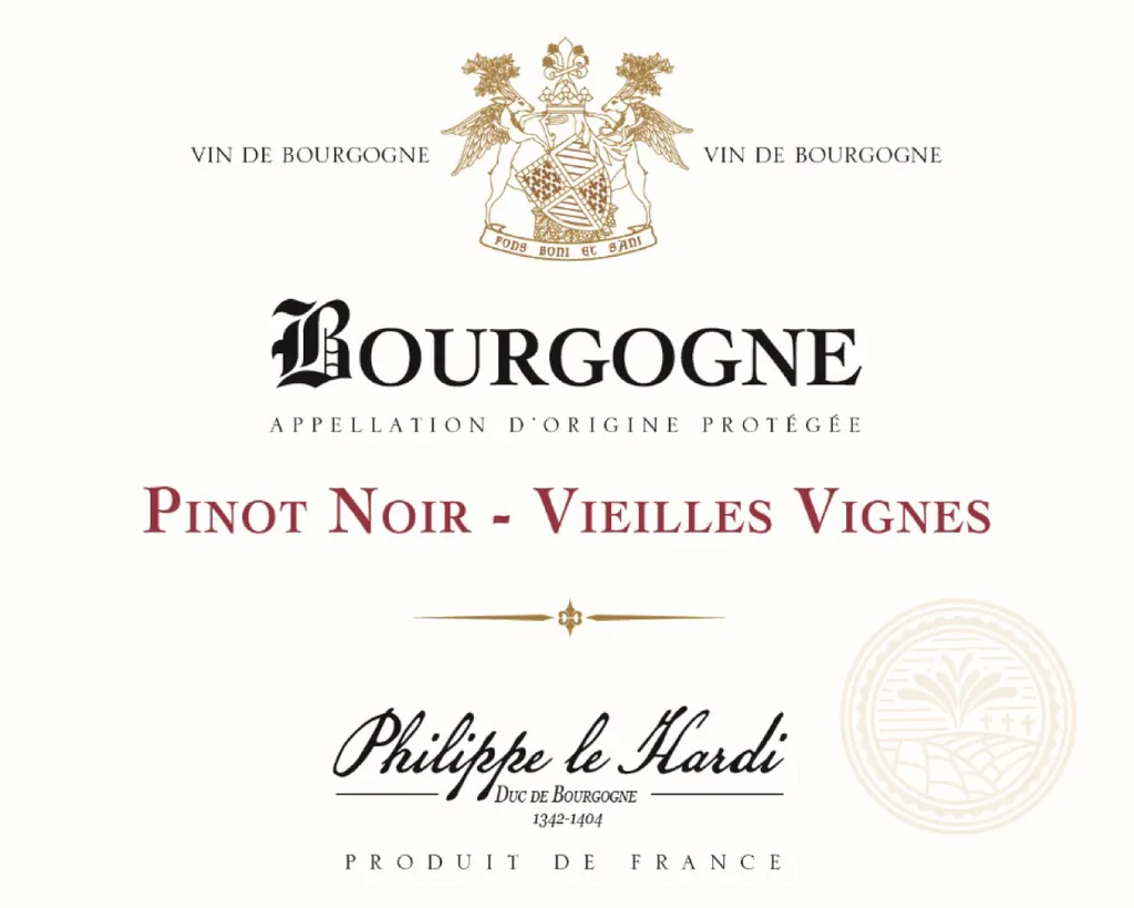 Bourgogne Pinot Noir Vieilles Vignes Bottle