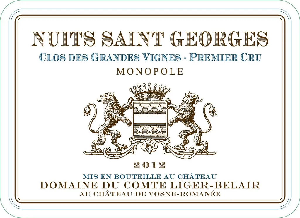 Nuits Saint Georges Clos des Grandes Vignes Premier Cru Bottle