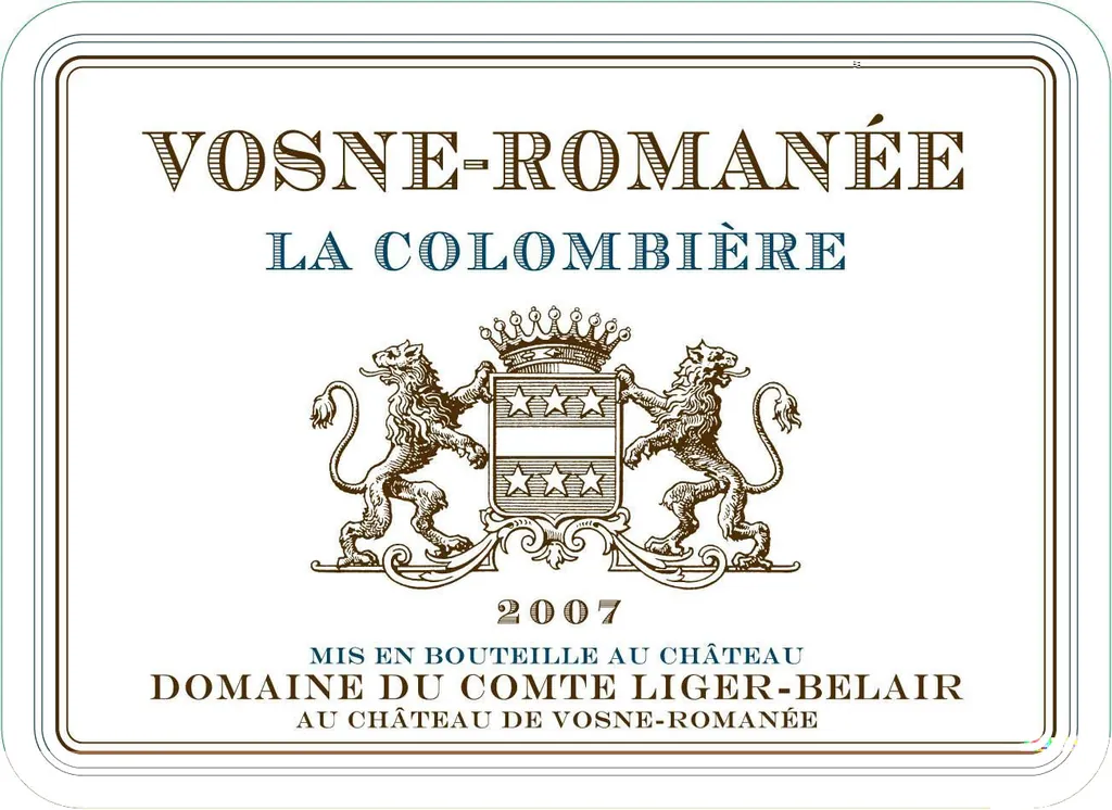 Vosne-Romanee La Colombiere Bottle