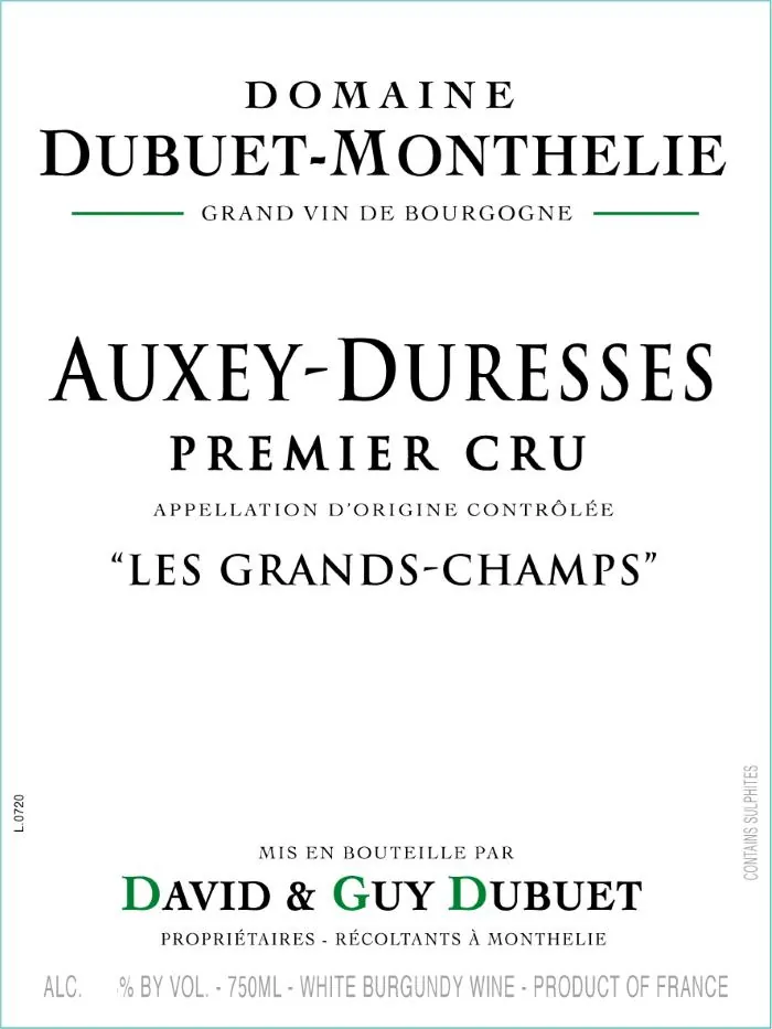 Auxey-Duresses Les Grands Champs Premier Cru Bottle