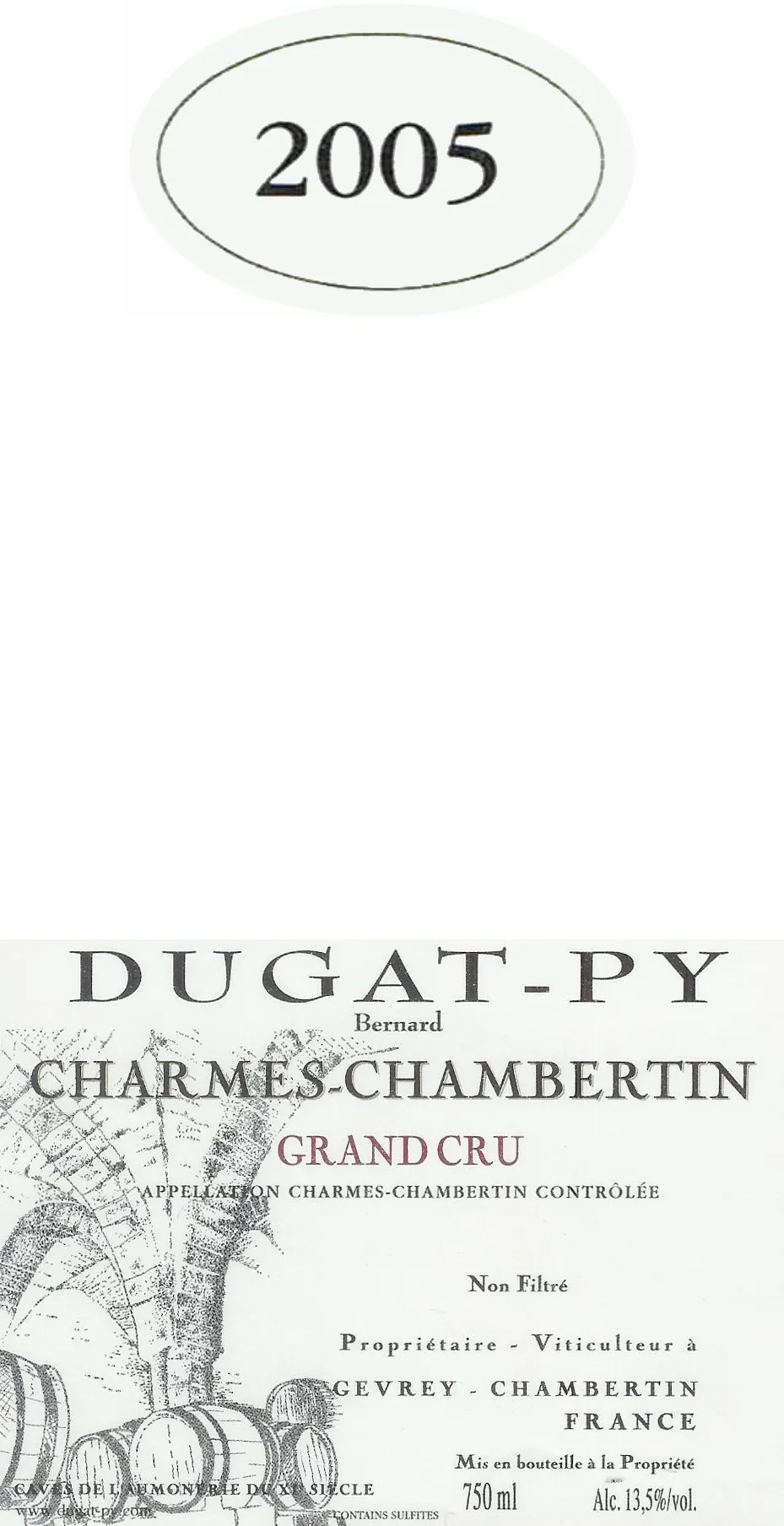 Charmes-Chambertin Grand Cru Bottle