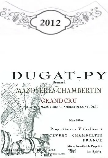 Mazoyeres Chambertin Bottle