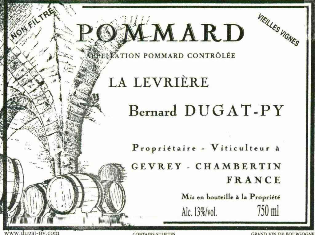 Pommard La Levriere Vieilles Vignes Bottle