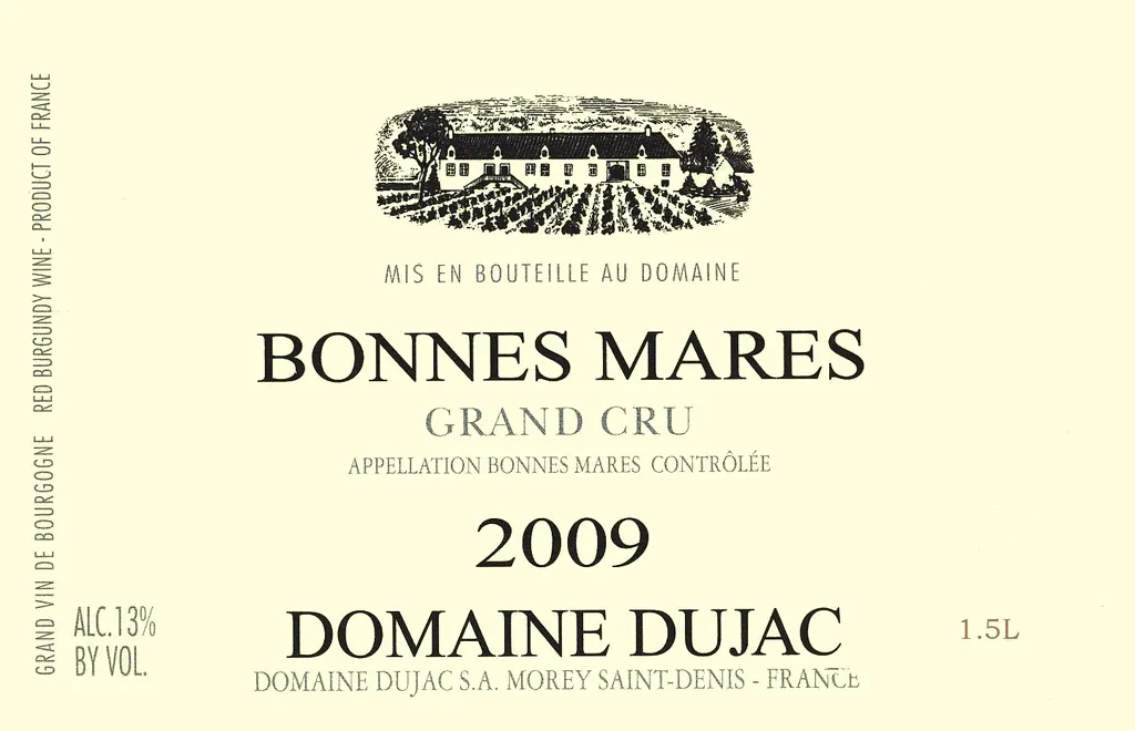 Bonnes Mares Grand Cru Bottle
